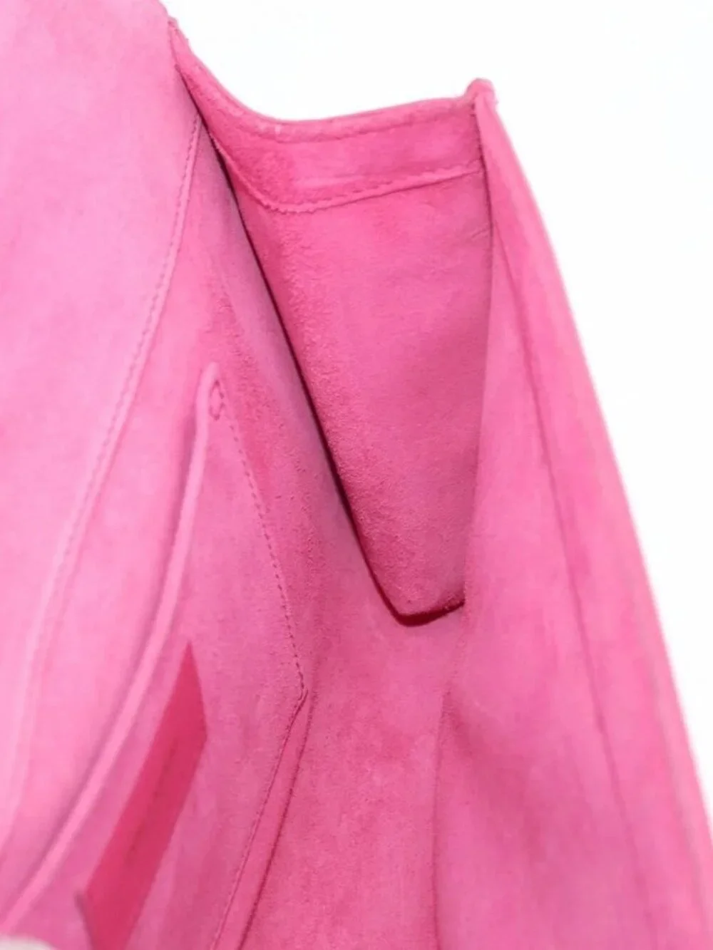 SAINT LAURENT Y Line Clutch Bag Leather Pink Gold 311213 Auth LNZ490A - Picture 12 of 16